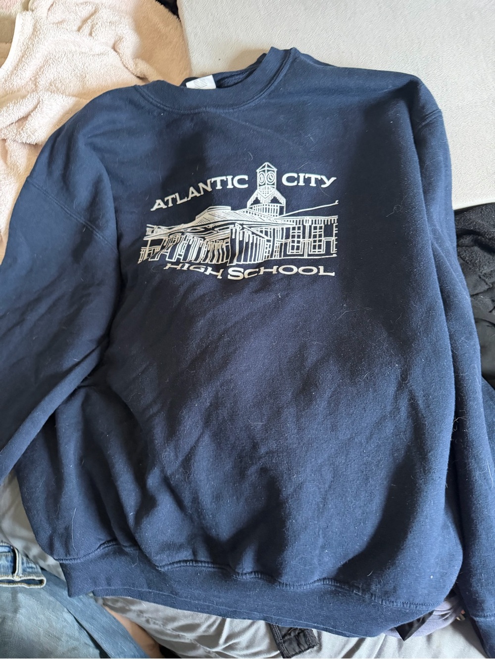 Atlantic City High School Navy Crewneck Sweatshirt
